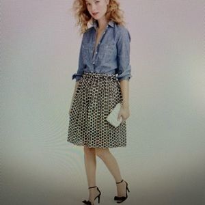 J.crew punched-out eyelet skirt